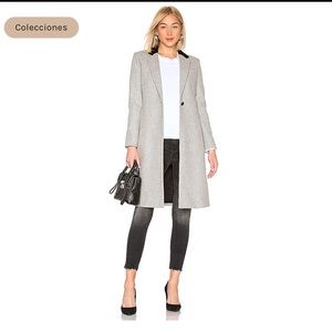 NWT Rag & Bone Heather Gray Daine Wool-Blend Coat